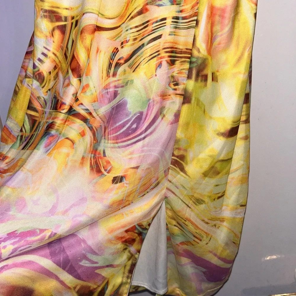 Colorful Abstract Dress NwT - Picture 3 of 5